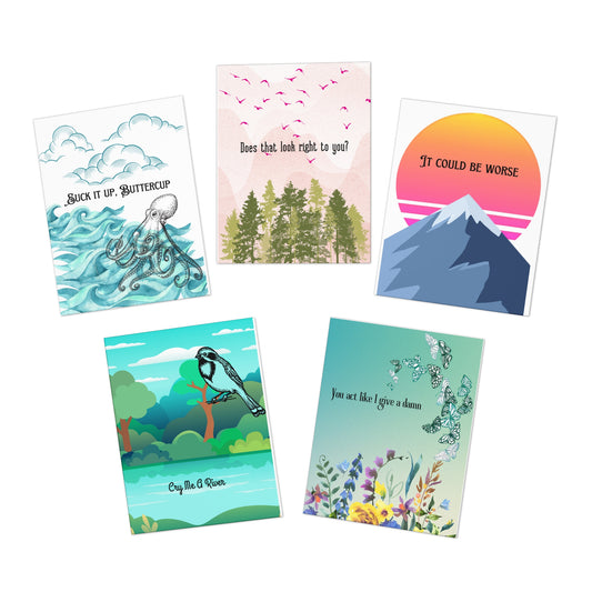 Salty then Sweet Greeting Cards (5-Pack)